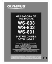 Olympus WS-803 WS-803 Instrucciones Detalladas (Espa?ol)