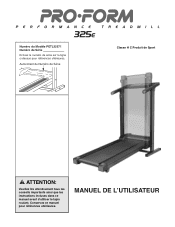 ProForm 325 Treadmill French Manual