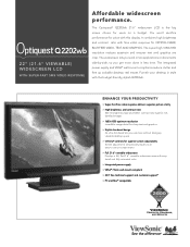 ViewSonic Q2202WB Q2202wb PDF Spec Sheet