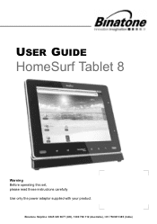 Binatone HomeSurf 742 User Guide