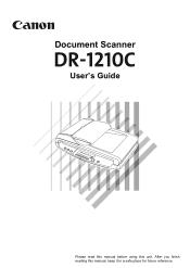 Canon DR1210C User Manual