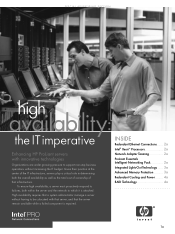 HP DL360 ProLiant High Availability:  The IT Imperative