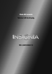 Insignia NS-26E340A13 User Manual (Spanish)