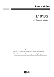 LG L1918S-BN User Guide