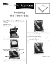 Oki C7200 Replacing the Transfer Belt