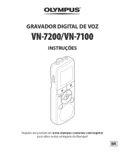 Olympus VN-7100 VN-7200 Instru败s (Portugu鱩