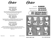 Oster Classic Series Rapid Blender PLUS Food Chopper Instruction Manual - 2