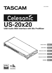 TASCAM Celesonic US-20x20 Owners Manual