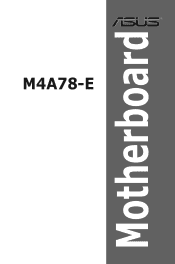 Asus M4A78-E User Manual