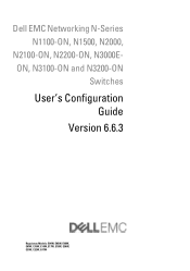 Dell N3200-ON EMC Networking N-Series Switches User Guide version 6.6.3