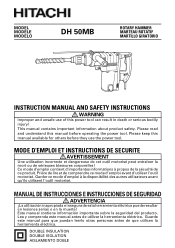 Hitachi DH50MB Instruction Manual