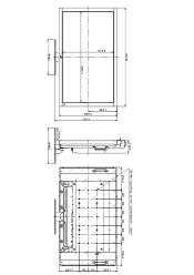 NEC M46-AV M46 Mechanical Drawing with stand