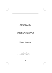 ASRock 939SLI-eSATA2 User Manual