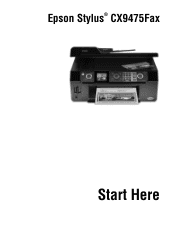 Epson CX9475Fax Start Here Book (with wireless print server)