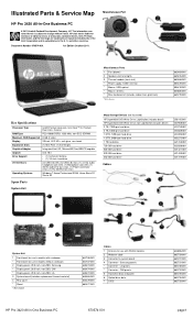 HP Pro 3420 PC Illustrated Parts & Service Map