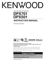 Kenwood DPX501 Instruction Manual