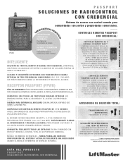 LiftMaster PPLV1-10 Passport Product Guide - Spanish