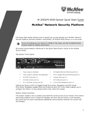 McAfee M3050 Quick Start Guide