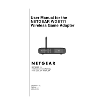 Netgear WGE111 WGE111 Reference Manual