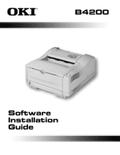 Oki B4200 Guide: Software Installation B4200 (American English)