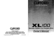 Clifford XL100 Owners Guide