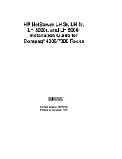 HP LH3000r Installation Guide for Compaq Racks