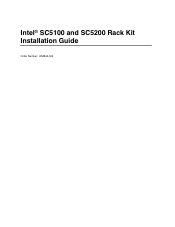 Intel SC5100 Installation Guide
