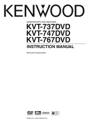 Kenwood KVT-767DVD User Manual