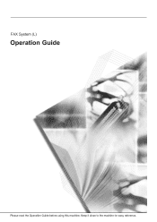 Kyocera KM-1650 Fax System (L) Operation Guide