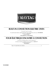 Maytag MEW7530WDB Owners Manual