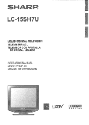 Sharp LC-15SH7U Operation Manual