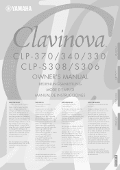 Yamaha CLP-S308PE Owners Manual
