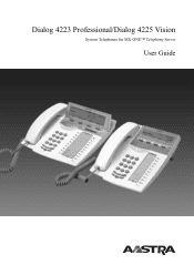 Aastra Dialog 4225 Dialog 4223 Professional/4225 Vision for MX-ONE (TSE), user guide