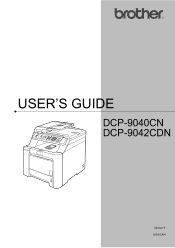 Brother International DCP-9040CN Users Manual - English