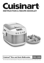 Cuisinart FRC-1000 User Manual