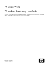 HP 70 HP StorageWorks 70 Modular Smart Array Enclosure User Guide (434893-003, February 2010)