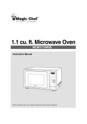 Magic Chef MCM1110W / MCM1110WF User Manual