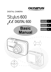 Olympus 225690 Stylus 600 Basic Manual (English, Français, Español)