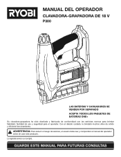 Ryobi P300 Spanish Manual