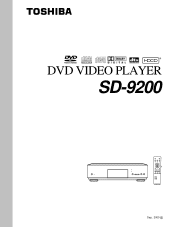 Toshiba SD-9200N Owners Manual