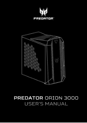 Acer Predator PO3-630 User Manual