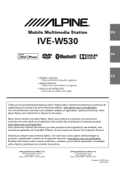 Alpine IVE-W530 Owner's Manual (french)