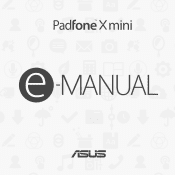 Asus PadFone X mini PF450CL US only PadFone X mini e-Manual Eeglish Version