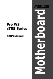 Asus Pro WS WRX90E-SAGE SE AMD TR5 Series BIOS Manual English