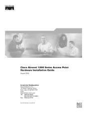 Cisco AIR-AP1252G-A-K9 Hardware Installation Guide