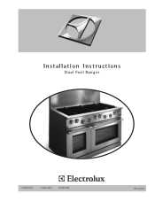 Electrolux E36DF76EPS Installation Instructions