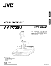 JVC AV-P720U 15 pg instruction manual on the AV-P720U Visual Presenter (250KB, PDF)