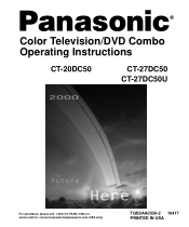 Panasonic CT-20DC50 CT20DC50B User Guide