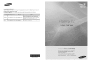 Samsung PN58A650T1FXZA User Manual (ENGLISH)