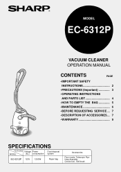 Sharp EC-6312P EC6312P Operation Manual